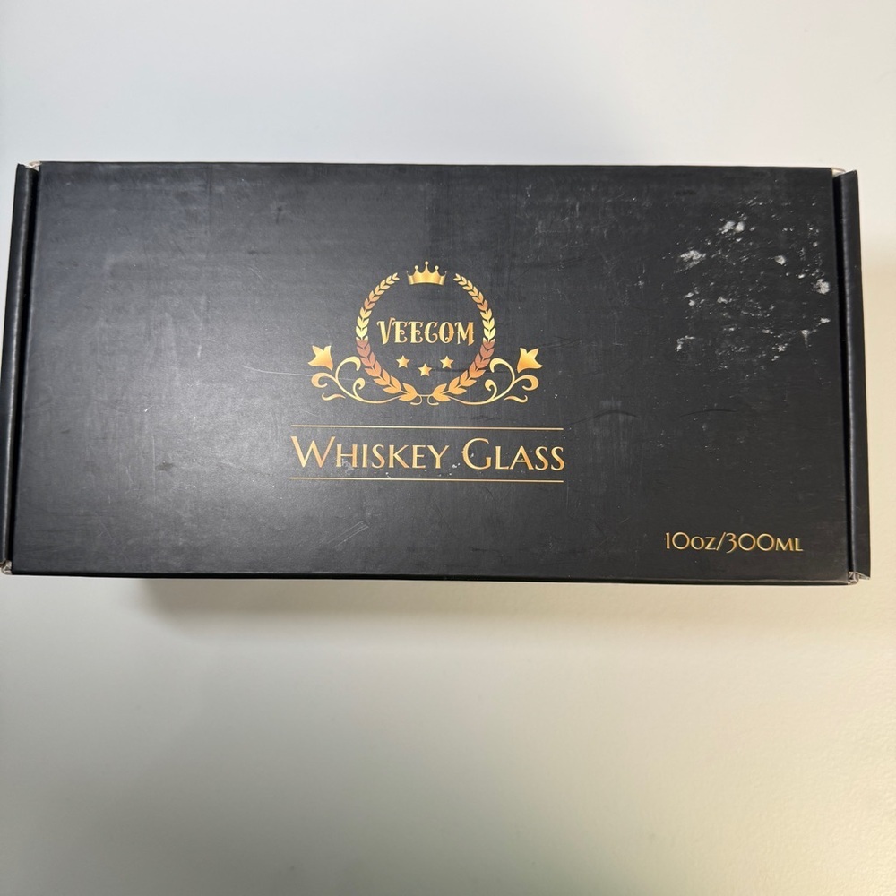 Crystal Whiskey Glasses Set of 2 – Vintage Cut Starburst 10oz Barware - Picture 5 of 5